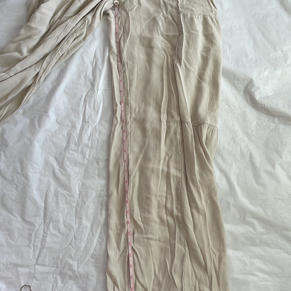 Rewash Tiered Wide Leg Pants in Off White Size-Large NWT - Picture 9 of 11